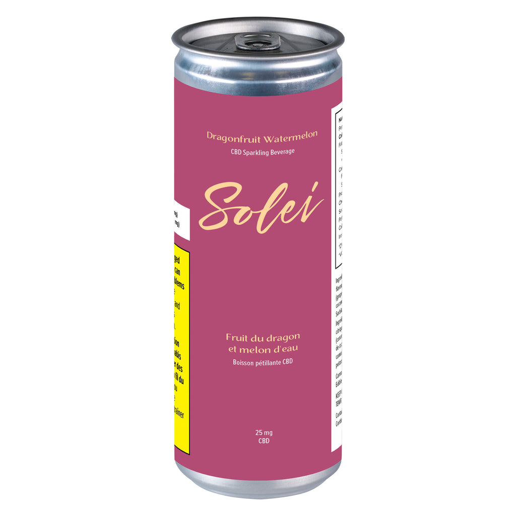 Dragonfruit Watermelon CBD Sparkling Beverage